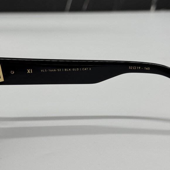 NEW VALENTINO VLS-164A BLACK GREY RECTANGULAR SUNGLASSES VALENTINO main image 9
